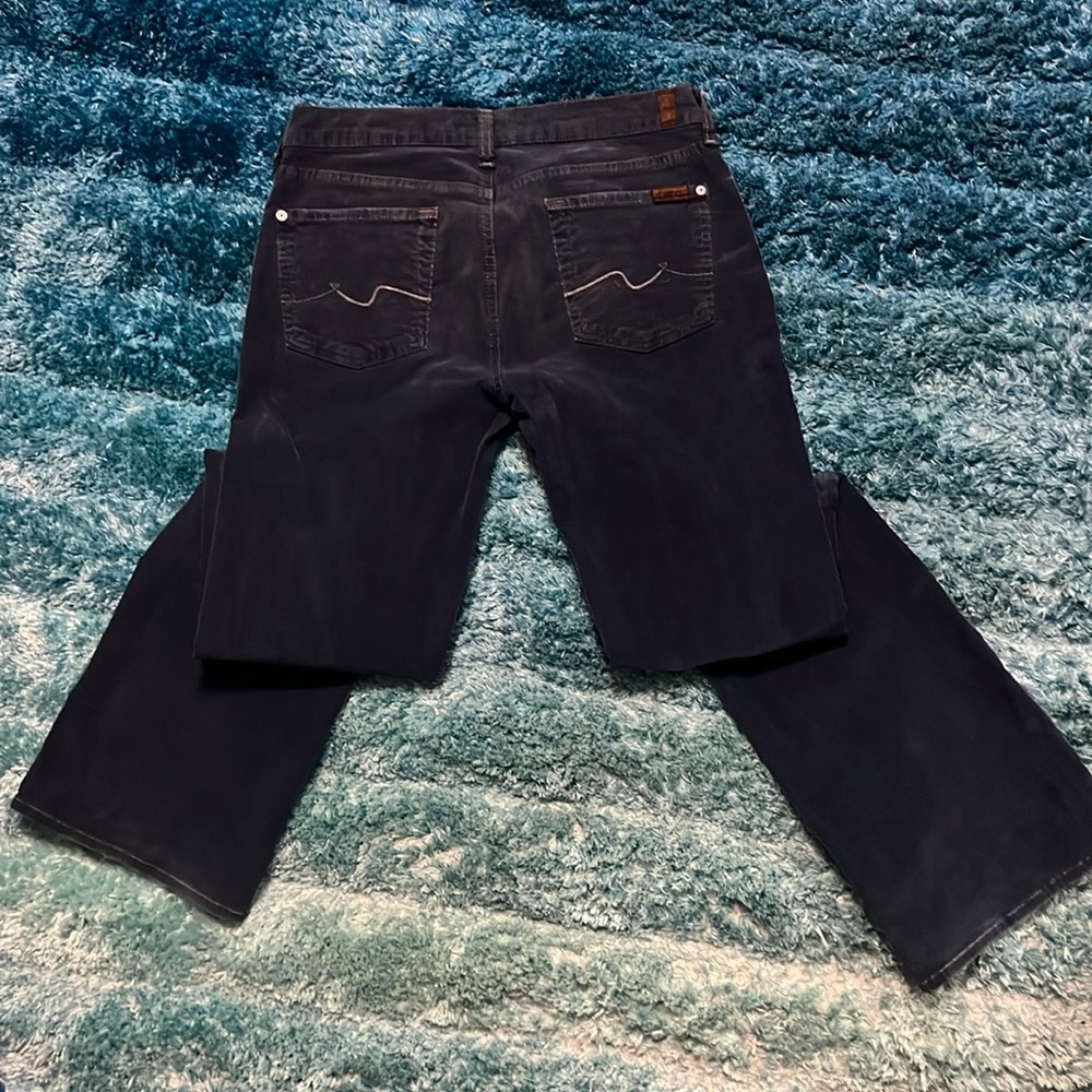 7forAllMankind Dark Blue Corduroy Stretch Pants